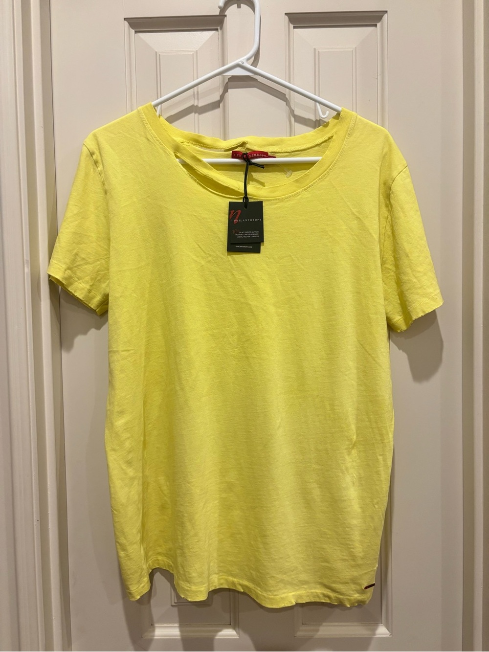 n:PHILANTHROPY Yellow Crewneck Tee